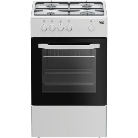 Beko CSG 42001 FW: Cucina a Gas, 50x50 cm. Tipo di prodotto: Cucina, Colore del prodotto: Bianco, Tipo di controllo: Manopola. Tipo di piano cottura: Gas, Numero totale di fuochi: 4 Fo... - CSG42001FW