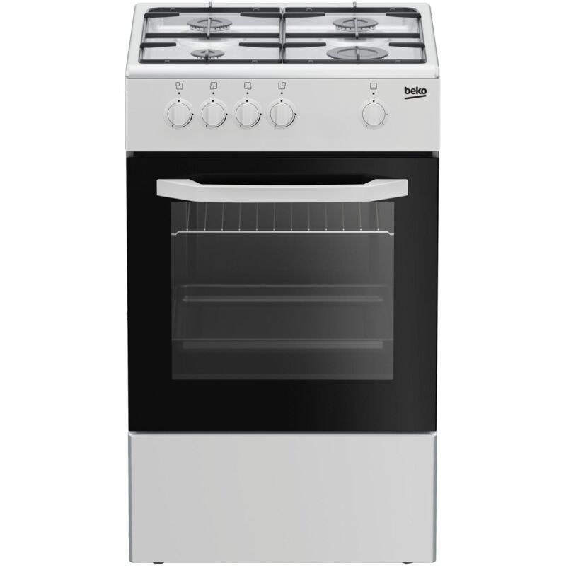 CSG42001FW cucina Gas 4 fornelli e forno a gas Bianco - Beko