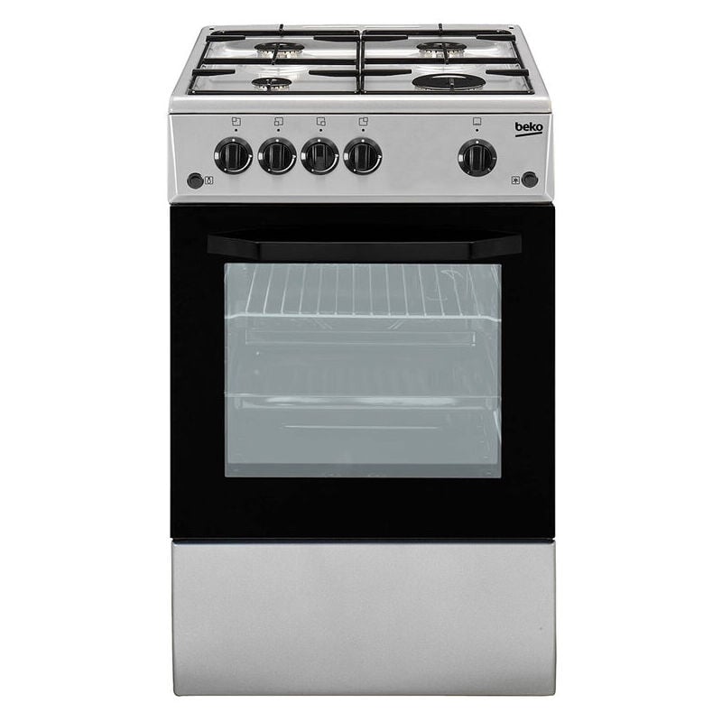 Beko - CSS42014FS cucina Piano cottura Gas Nero, Argento a