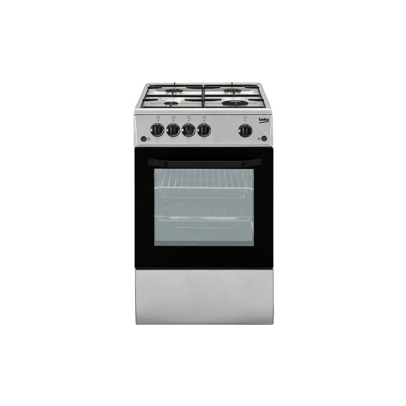 Cucina Elettrica CSS42014FS 4 Fuochi a Gas Forno Elettrico Classe b Dimensioni 50 x 50 cm Colore Inox - Beko