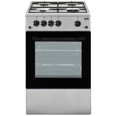 Beko Cucina Elettrica CSS42014FS 4 Fuochi a Gas Forno Elettrico Classe B Dimensioni 50 x 50 cm Colore Inox