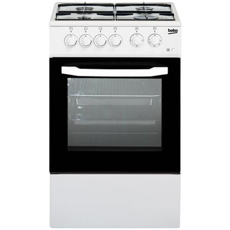 Beko Cucina Elettrica CSS42014FW 4 Fuochi a Gas Forno Elettrico Classe B Dimensioni 50 x 50 cm Colore Bianco