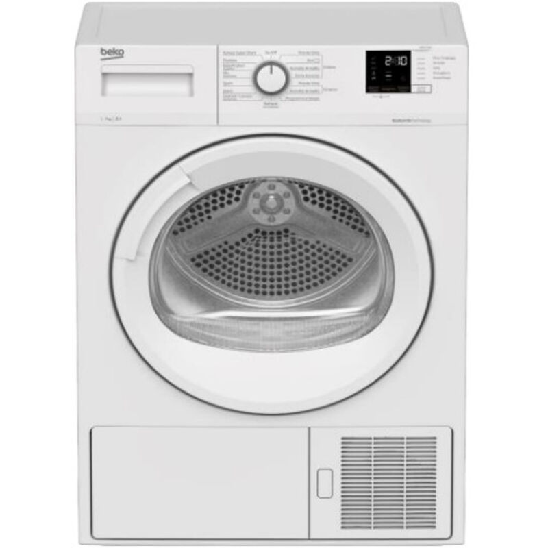 Beko - DRX1023W: Asciugatrice 10kg, Classe e. Posizionamento dell'apparecchio: Libera installazione, Tipo di carica: Caricamento frontale, Sistema di
