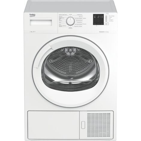 Beko DRX823W. Posizionamento dell'apparecchio: Libera installazione, Tipo di carica: Caricamento frontale, Sistema di asciugatura: Pompa di calore. Capacità cestello: 8 kg, Classe di efficienza del...