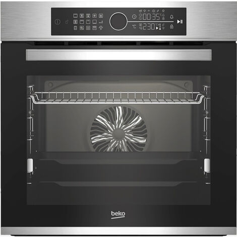 Beko – Four encastrable chaleur tournante 72L – BBIM12400XCS – 13 programmes – Écran tactile – Nettoyage à la vapeur SimpleSteam – Rallonge télescopique
