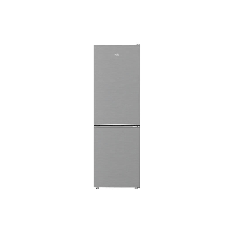 Beko Frigorifero Combinato 1.85cm, Classe E, Total NF, Controllo Meccanico, Metal Look, AeroFlow, 37 dBA