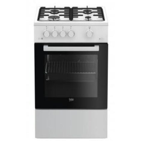 Beko FSG52020FW cucina a gas nero e bianco 60 litri