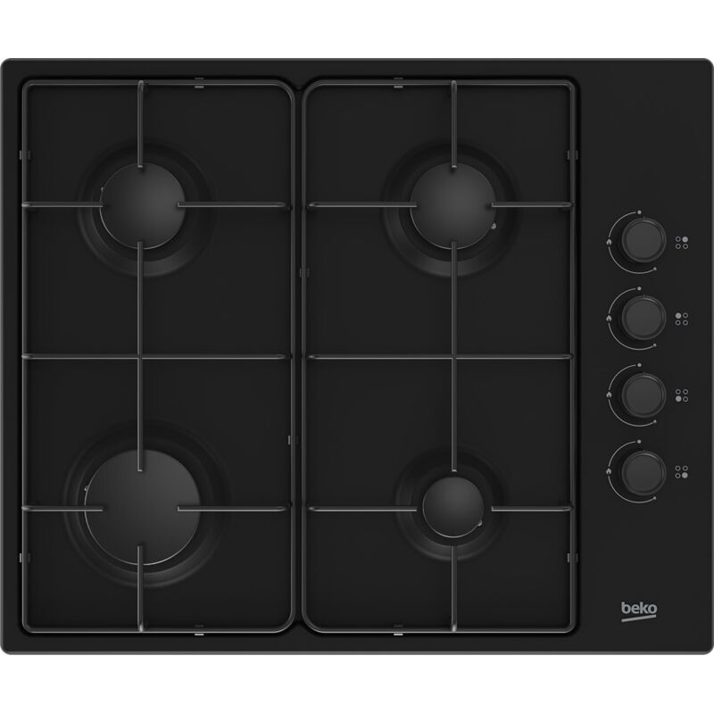 Beko hibg64120sb table de cuisson noire encastrable 60 cm gaz 4 zone(s) Beko hibg64120sb table de cuisson noire encastrable 60 cm gaz 4 zone(s)