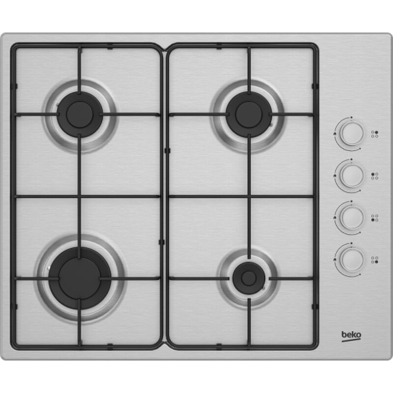 HIGG641C3SX Piano Cottura da Incasso a Gas 4 Fornelli Inox - Beko