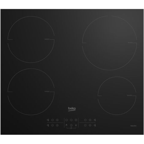 Beko HII 64200 MT: Piano a Induzione, 4 Zone, 60 cm. Colore del prodotto: Nero, Posizionamento dell'apparecchio: Da incasso, Dimensione della larghezza del piano cottura: 60 cm. Tipo d... - HII64200MT