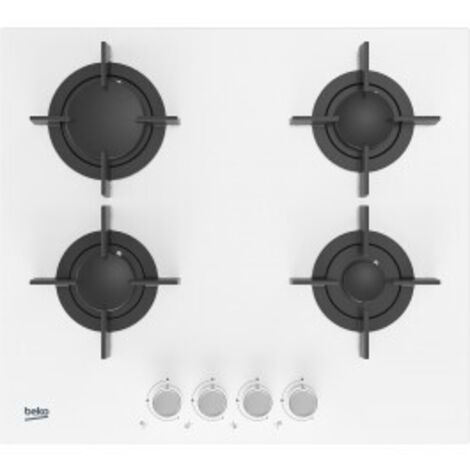 Beko HILG 64222 SW. Colore del prodotto: Bianco, Posizionamento dell'apparecchio: Da incasso, Dimensione della larghezza del piano cottura: 60 cm. Bruciatore piccolo: 1000 W, Bruciato... - HILG64222SW