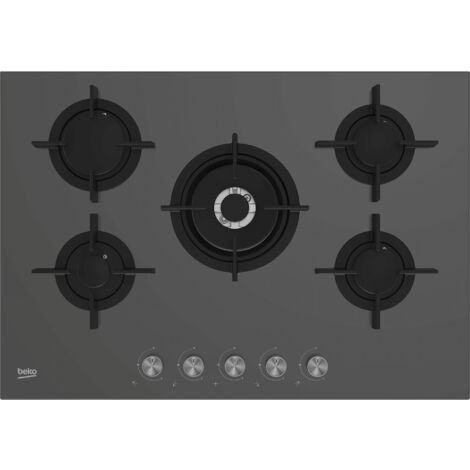 Beko HILW 75222 SZG. Colore del prodotto: Grigio, Posizionamento dell'apparecchio: Da incasso, Dimensione della larghezza del piano cottura: 75 cm. Bruciatore piccolo: 1000 W, Brucia... - HILW75222SZG