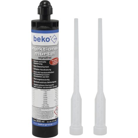 Beko Injektionsmörtel-Set - styrolfrei, inkl. 2 Zwangsmischer