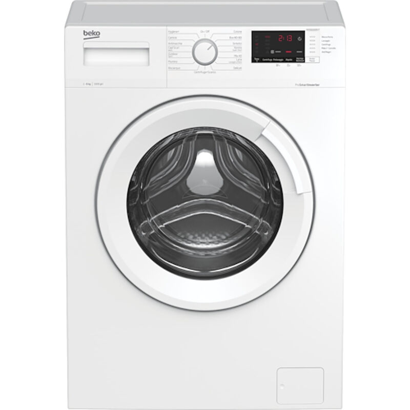 Beko - WUXS61032WI-IT: Lavatrice 6 kg Slim, Classe d, 1200giri. Tipo di carica: Caricamento frontale. Capacità cestello: 6 kg, Classe di efficienza
