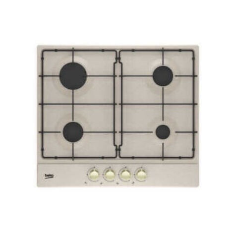 Beko Piano Cottura HIAG 64224 SAVR a Gas 4 Fuochi Gas Colore Avena