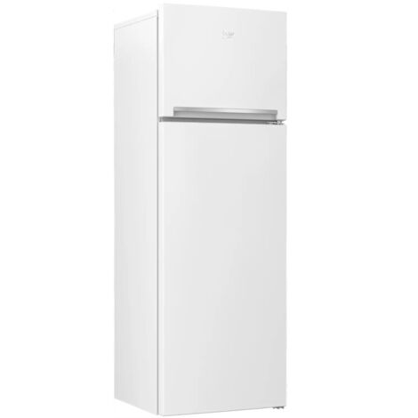 Beko – Réfrigérateur combiné 437L 70cm – Froid brassé – 2 portes – Classe E – Dimensions 185x70x65.5cm – Volume généreux pour familles - RDSE465K40WN