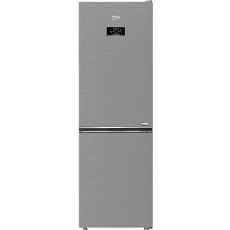 Beko – Réfrigérateur combiné 316L – 186.5 x 59.5 x 66.3 cm – 2 portes – Classe E – Technologie No Frost – 37 dB – Mode Eco et Vacances - B3RCNE364HXB