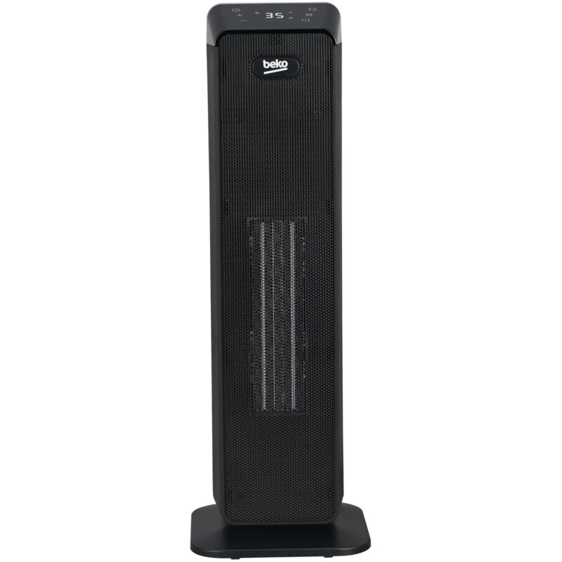 Beko - Termoventilatore a torre con telecomando RHP7120B, Potenza 2000W, Tecnologia ceramica, 4 modalità, protezione da surriscaldamento