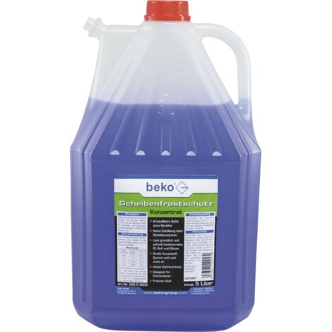 beko Scheibenfrostschutz -Konzentrat- 5 l Kanister mit Ausgießverschluß 299 5 5000