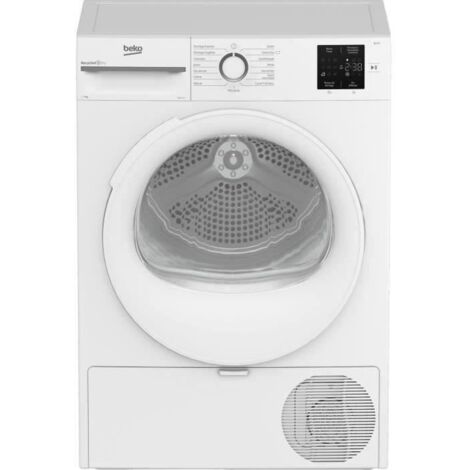Beko – Sèche-linge pompe à chaleur 7 kg – Classe A+ – 15 programmes dont express 14 min – Tambour alvéolé Aquawave – Afficheur digital - D0H1710