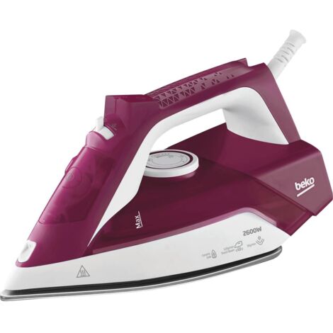 Beko SIM3126R Ferro da Stiro Ferro a Vapore Ceramica 2600W Rosso