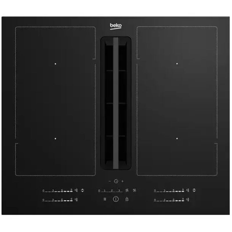 BEKO Table de cuisson induction aspirante 4 foyers 650 m3/h - HIXI64701UP