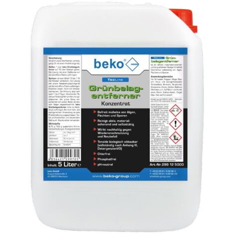 beko TecLine Grünbelagentferner -Konzentrat- 5 l Kanister 299 12 5000