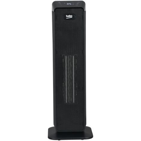 BEKO Termoventilatore a torre con telecomando RHP7120B, Potenza 2000W, Tecnologia ceramica, 4 modalità, protezione da surriscaldamento