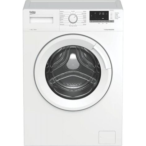 Beko wux71232wi-it lavatrice 7kg classe d, 1200 giri motore inverter 15 programmi bianco, 60 x 49 x h.84,5 cm