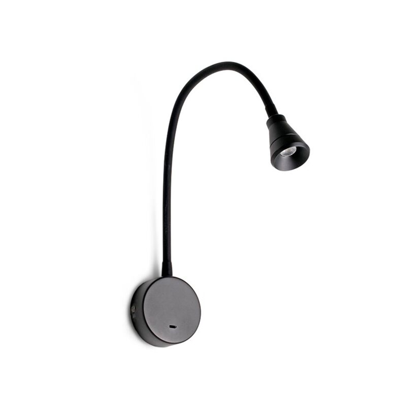 

BEL Aplique de pared con lector41030 - NEGRO MATE