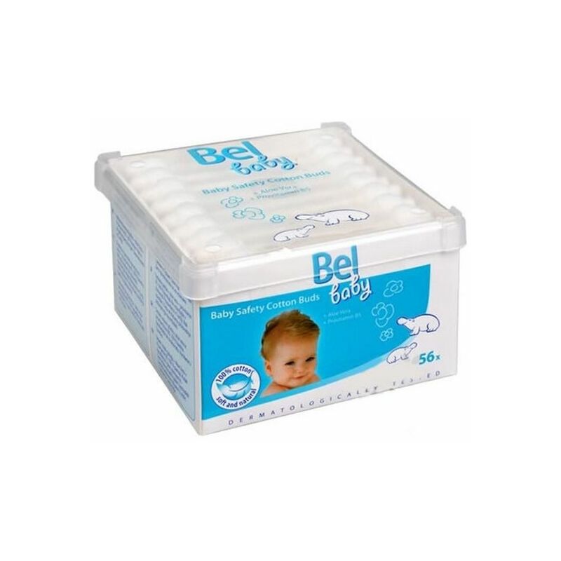 

Bastoncillos de Seguridad de Algodón Baby (56 uds) - BEL