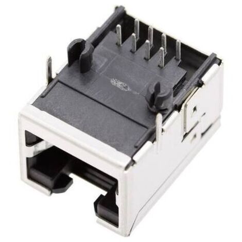 BEL Stewart Connectors 1450-2000-02 Presa modulare da pannello senza schermatura 1450-2000-02 Presa angolata Poli: 8P8C