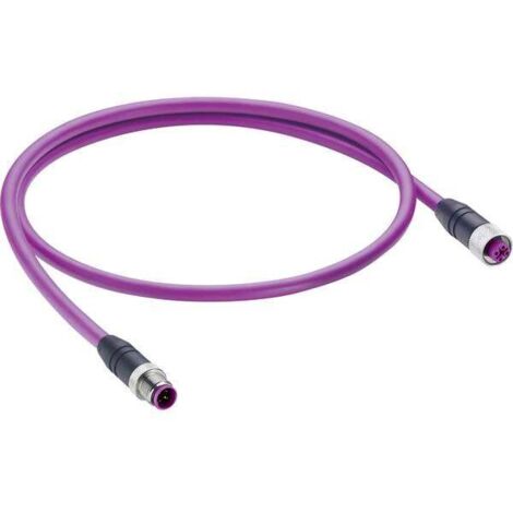 Belden 11019-BK Connettore dati confezionato per sensore o attuatore M12 Spina dritta, Presa dritta 5.00 m Numero di po