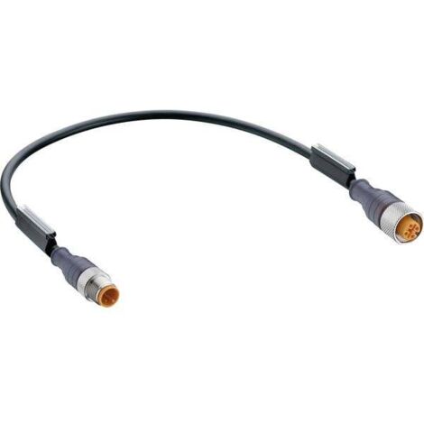 Belden 11826-1 Connettore confezionato per sensore o attuatore M12 Spina dritta, Presa dritta 5.00 m Numero di poli: 4