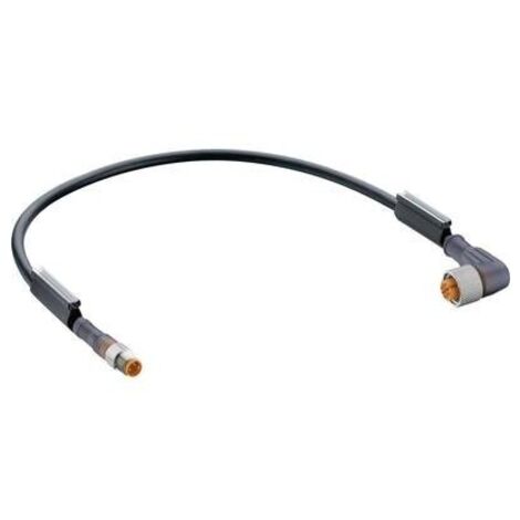 Belden 11867-1 Connettore confezionato per sensore o attuatore M12 Spina dritta, Presa angolata 0.60 m Numero di poli: