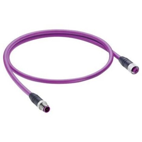 Belden 27086-1 Connettore dati confezionato per sensore o attuatore M12 Spina dritta, Presa dritta 10.00 m Numero di po
