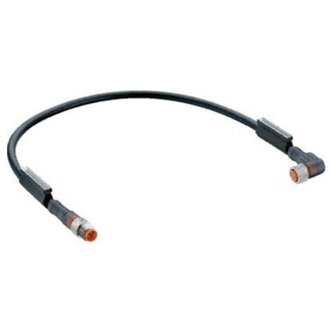 Belden 43655-1 Connettore confezionato per sensore o attuatore M8 Spina dritta, Presa angolata 0.60 m Numero di poli: 3