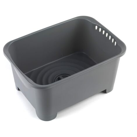 Beldray LA042873 recipiente per lavaggio con valvola di scarico, lavastoviglie 8L, per cucina e camper con colino