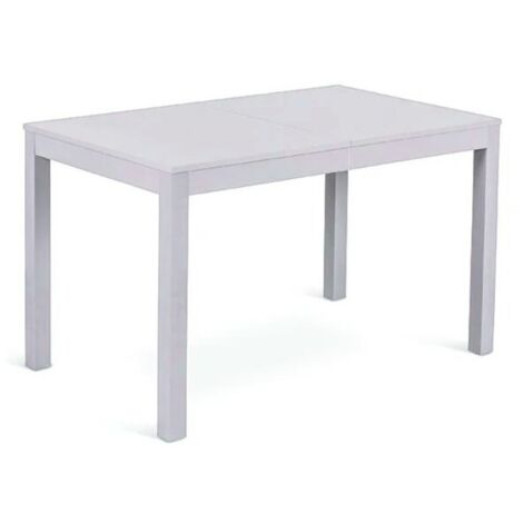Belfort,  Tavolo allungabile con top in melaminico Grigio chiaro (80cm X 130/210cm H. 76cm)  Duzzle