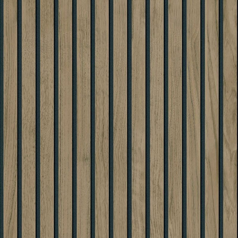 Belgravia Panacea Wood Walnut Brown Luxury Wallpaper Wooden Planks Effect Modern