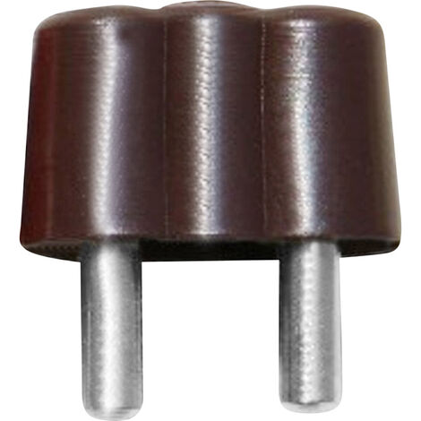 BELI-BECO 61/15br Miniatur-Bananenstecker Stecker, gerade Stift-Ø: 2.6 mm Braun 1 St.