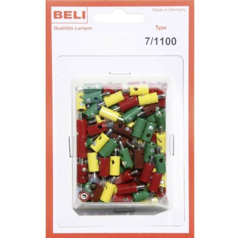 BELI-BECO 7/1100 Mini Morsetto a banana Ø perno: 2.6 mm 1 KIT
