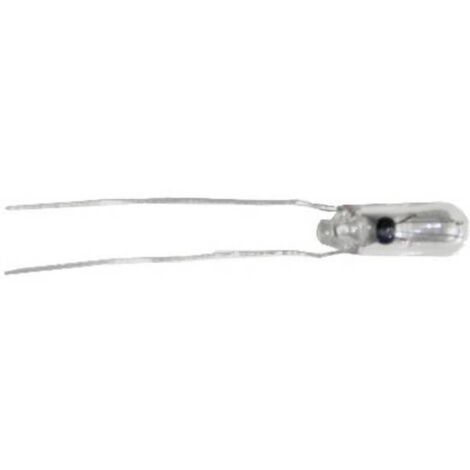 BELI-BECO 9530 Lampadina a incandescenza subminiaturizzata 12 V 0.60 W con terminali Trasparente 1 pz.