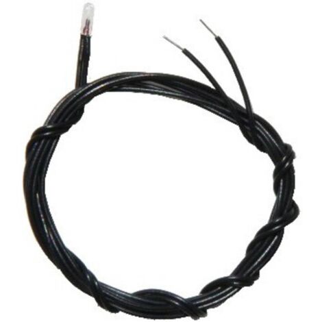 BELI-BECO W3/8 Lampadina a incandescenza subminiaturizzata 3 V 0.05 W con cavo Trasparente 1 pz.