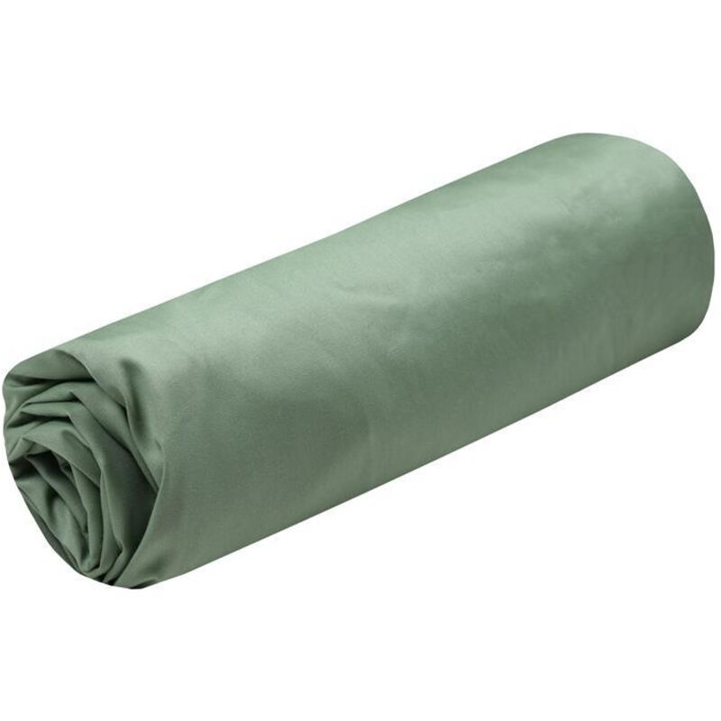 Stof - Drap Housse - Taille 180X200 Cm Grand Bonnet 30 Cm - Qualité Percale De Coton - 100% Coton Certifié Oeko-Tex - Couleur Vert - Modèle Elysée