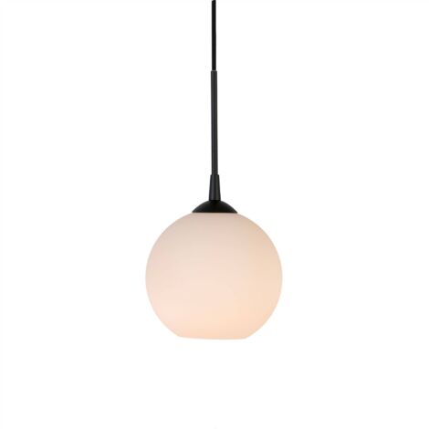 Belid Capo - Suspension à 1 ampoule Globe, structure noire, E27