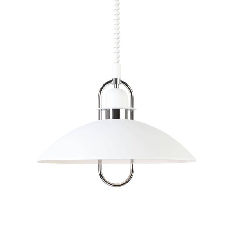 Elisa - Lampadario a Soffitto 1 Luce Cupola Bianco Opaco, E27 - Belid