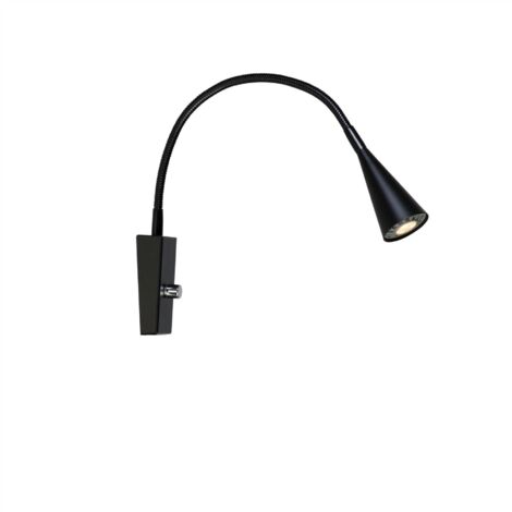 Belidro - Applique murale d'intérieur à 1 lumière noir mat