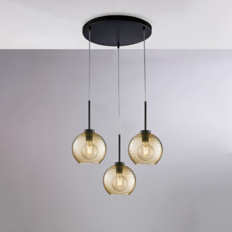 Belight -  Dallas – Kronleuchter elfenbeinfarben, Goldeffekt, Alabasterglas Ø13, Ø69, 5-flammig – BL217-5-AV