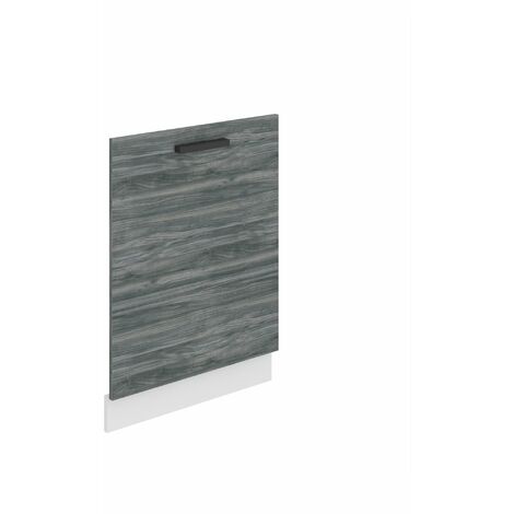BELINI  Frontblende für Geschirrspüler 60 cm  Küche Frontplatte für Spülmaschine mit Griff  mit Sockelleiste  60 x 71,5 x 1,6 cm  Glamour Wood